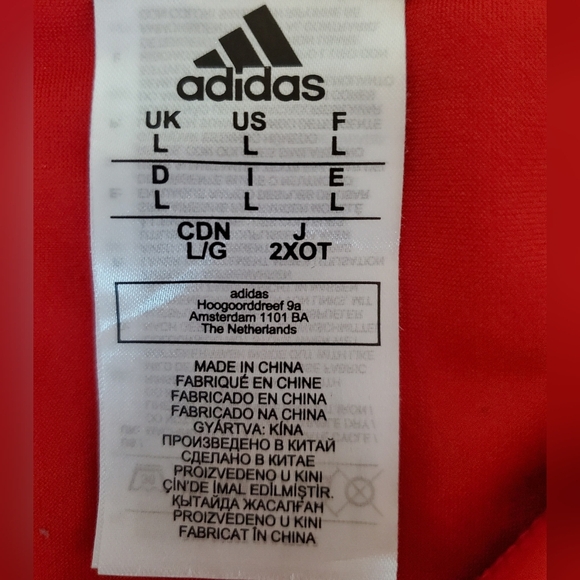 💚5/$25 Adidas Red Bikini Bottoms Sport Athletic Swim Brach Volley Ball Track - Picture 4 of 4